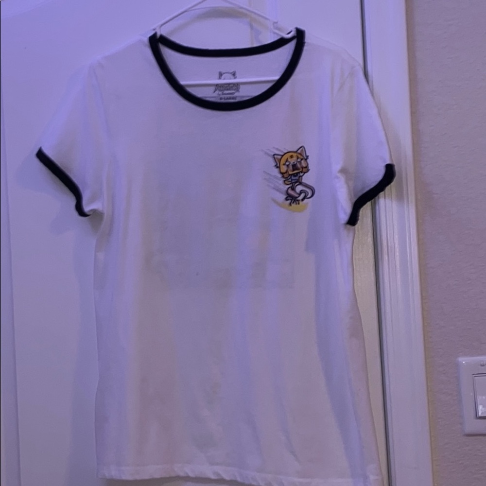 White cartoon t-shirt
